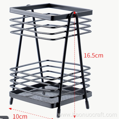 Cesta de almacenamiento de cocina casera contratada y contemporánea